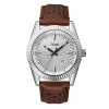 Trending Business Calendar Quartz Watch - Brown Silver