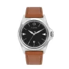 Fashionable Business Quartz Watch - Brown Silver